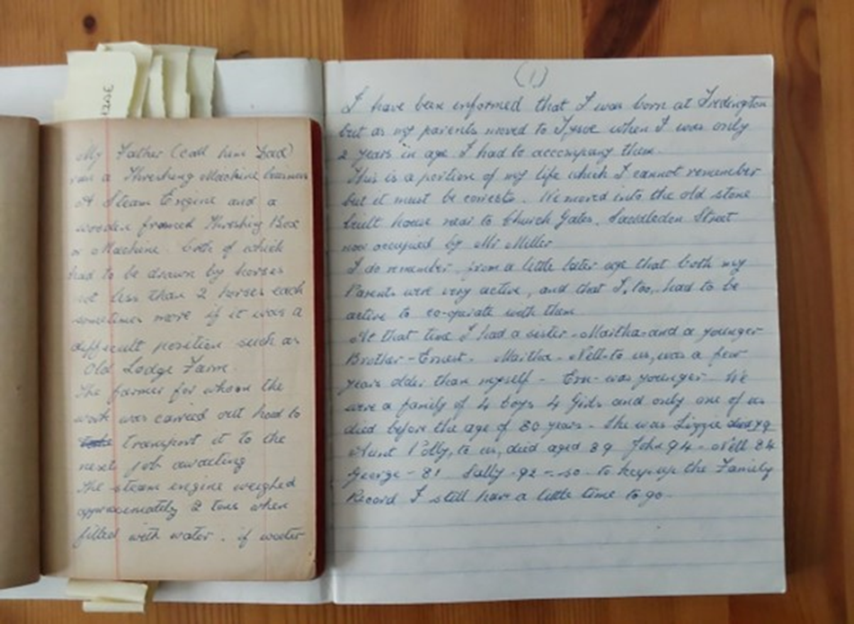 Pages from original notebooks
